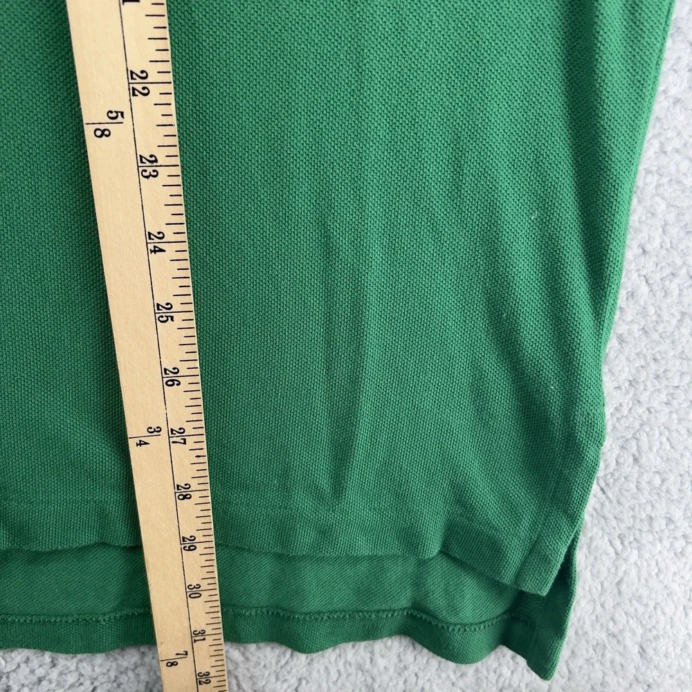 VTG Polo By Ralph Lauren Polo Shirt Mens Medium Green Long Sleeve Cotton 90s Y2K